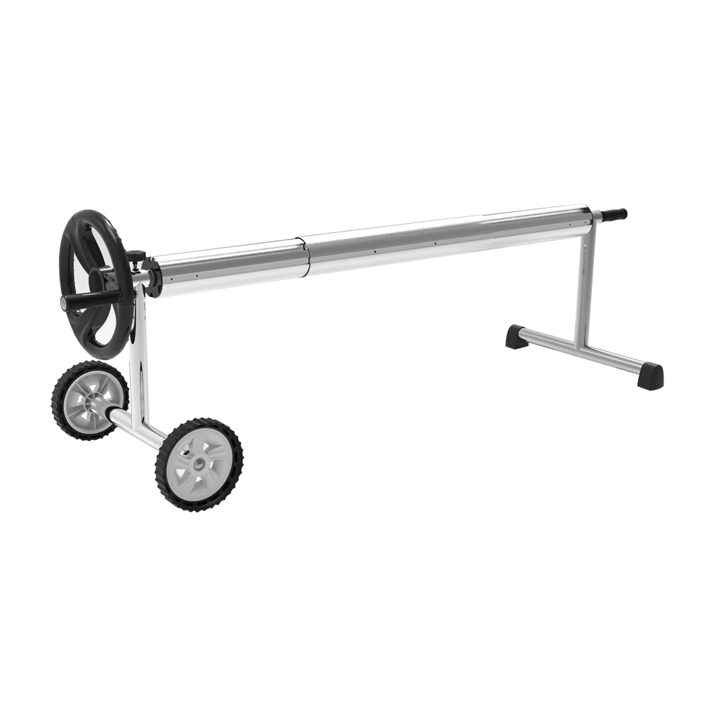 Good Sale In-ground Pool Cover Reel With Stainless Steel Stands Swimming Pool Accessories