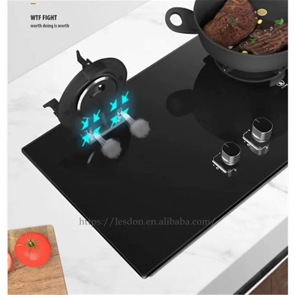 Reversible burner magic dish stove LPG household double gas stove