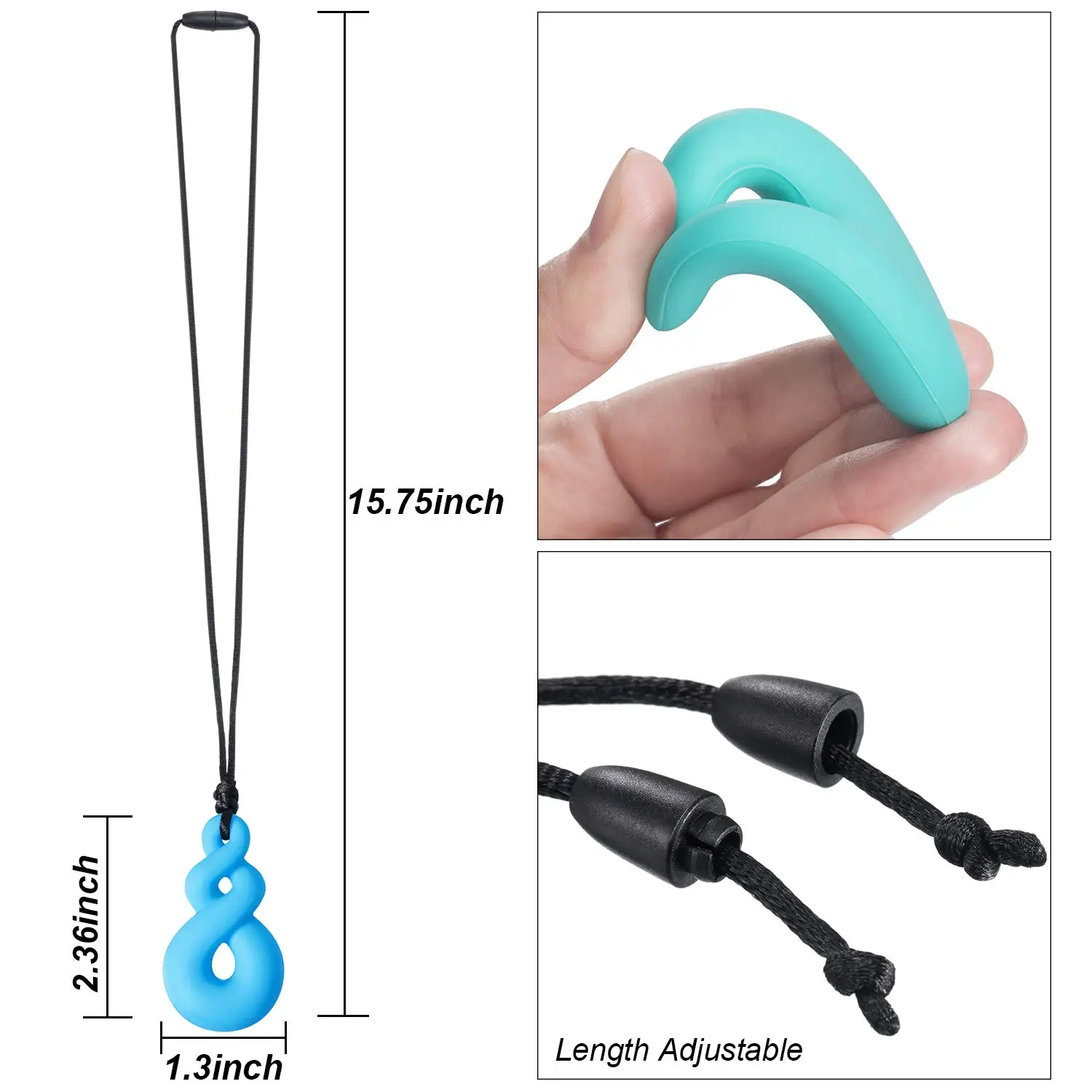 Amazon Hot Selling Infinity Autism Chew Toy for Kids Silicone Baby Sensory