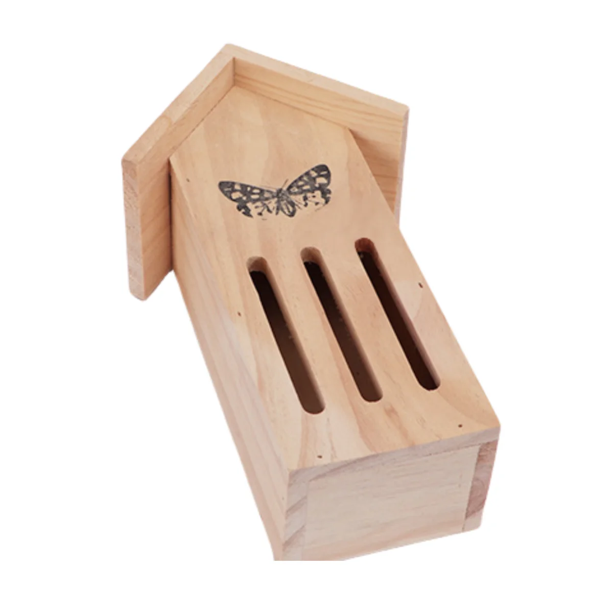 Customized Small Wooden Bird Cage Solid Sustainable PNP Bird Habitat Nest Natural Master Carton Animal Butterfly House Garden