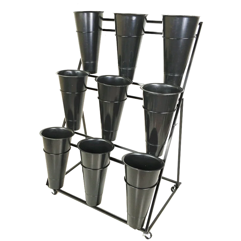 Newest amazon hot sale wedding home garden flower shop 3 tier decoration display stand, Flower pot stands