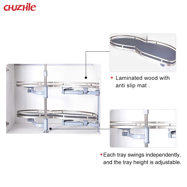 Kitchen Furniture for Storage Pull down 1 tier basket Shelving Elevator Basket