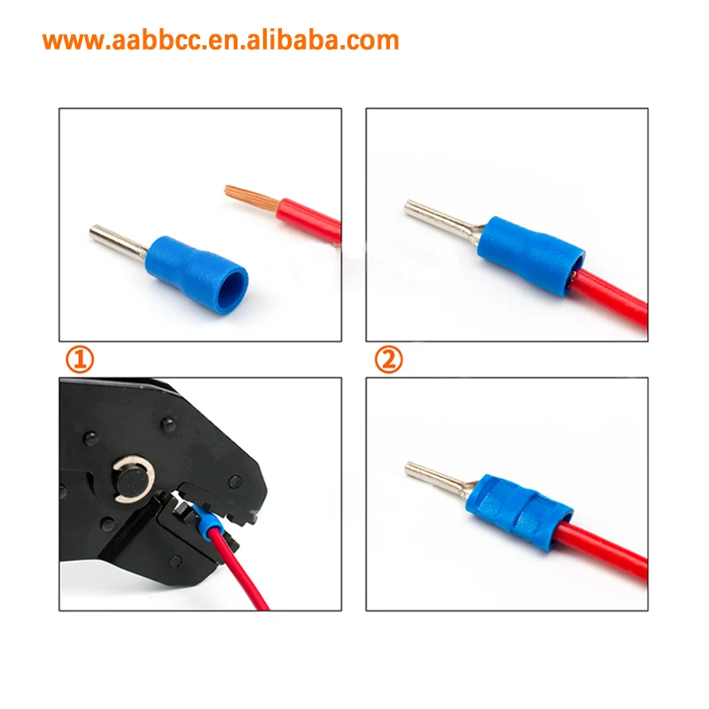 Copper Needle Pin Crimp Electric Cable Wire Connector Terminals