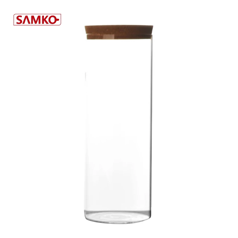 460ml air tight glass storage jars storage glass cork jar 460ml