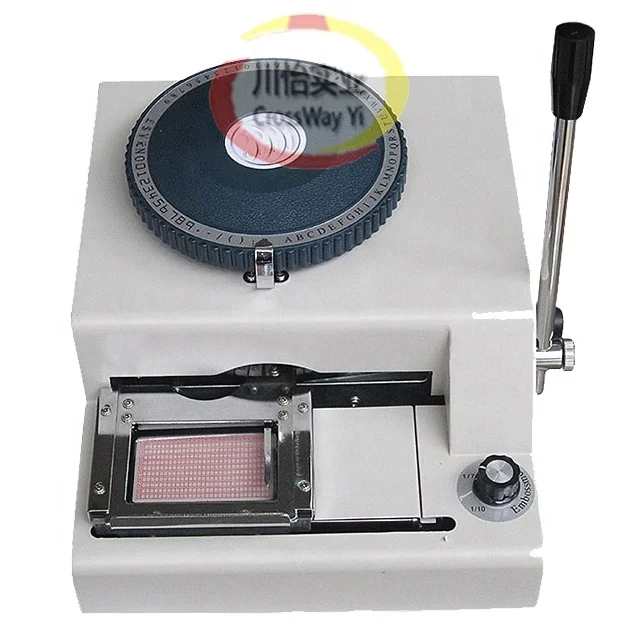 PVC Card Embossing Machine Indenter Embosser For ID Card Vip Card