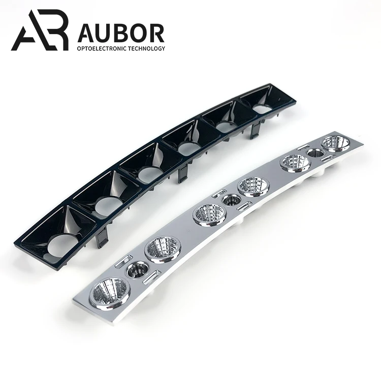 Plastic Cob Reflector Electroplating LED Lighting Reflector LED Grille light reflector with Anti-glare cover