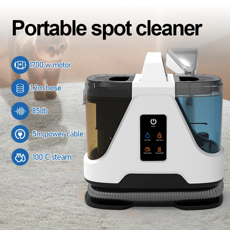 Steamer Spray Steam And Water  Carpet Cleaner Wet And Dry Dirty Fabric Carpet Sofa Cleaning Machine Carpet Fabric Spot Cleaner