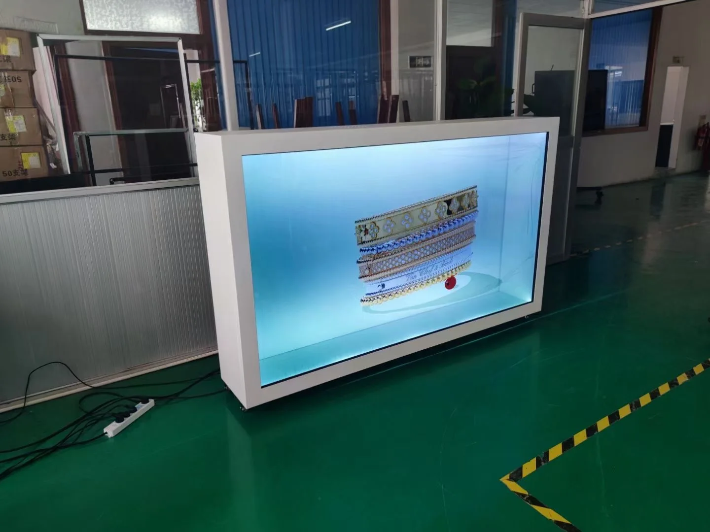 19 32 43 55 дюймов прозрачный ЖК-дисплей 3D Smart TV Monitor 4K сенсорный экран коробка