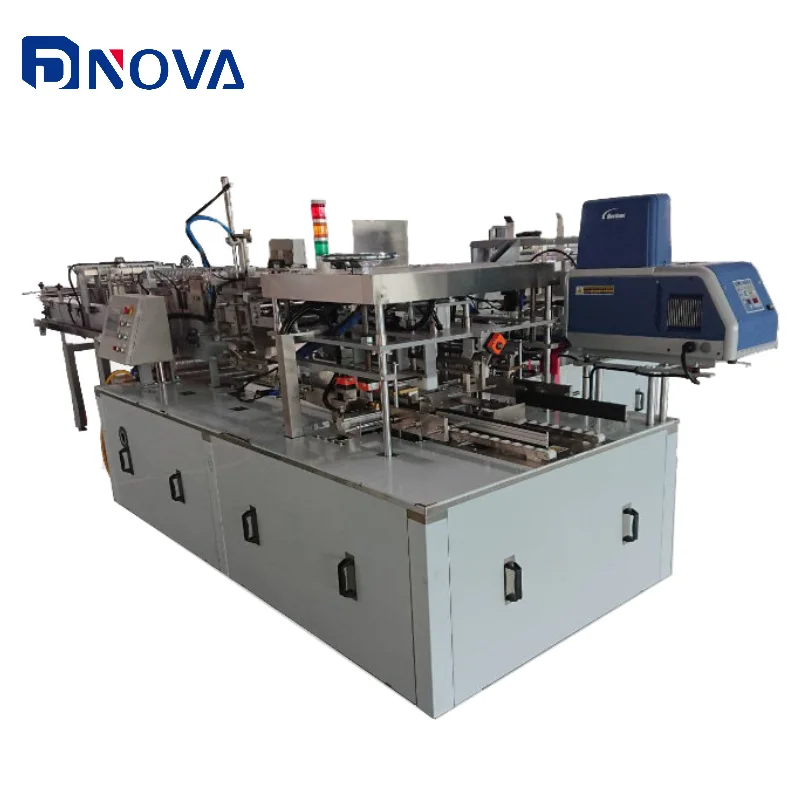 Guangzhou factory price Drop type case packer Wrap Around Case Packer for canned Bottle cans food