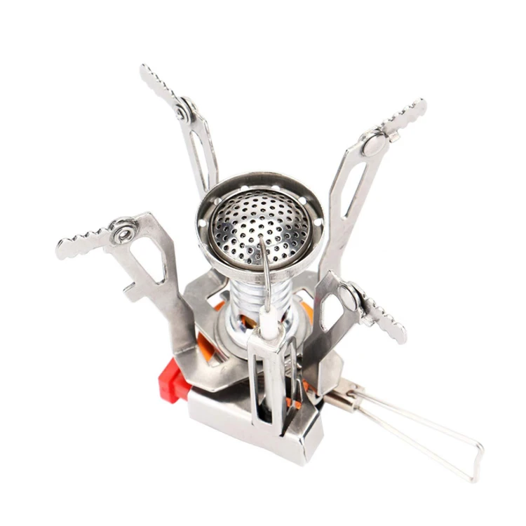 Прочная газовая Бутановая мини-горелка для кемпинга, легкая Портативная Складная газовая горелка для барбекю на открытом воздухе