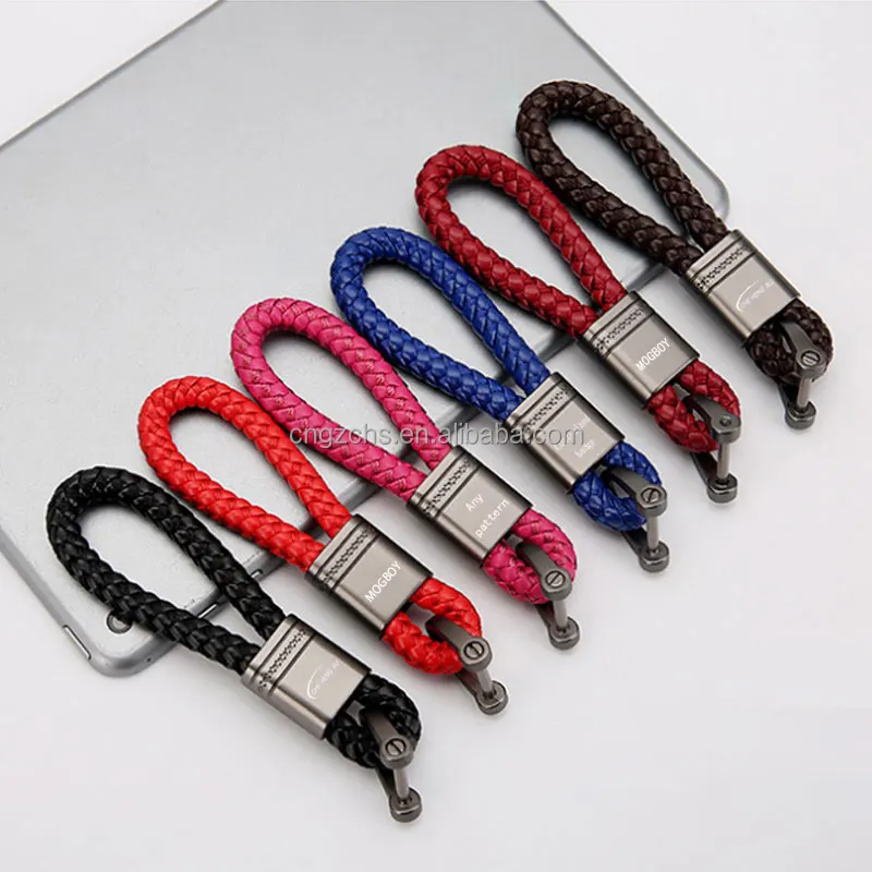 OEM flag keychains Personalized laser engraving logo sublimation blank leather key chain holder ring custom luxury Pendant Metal