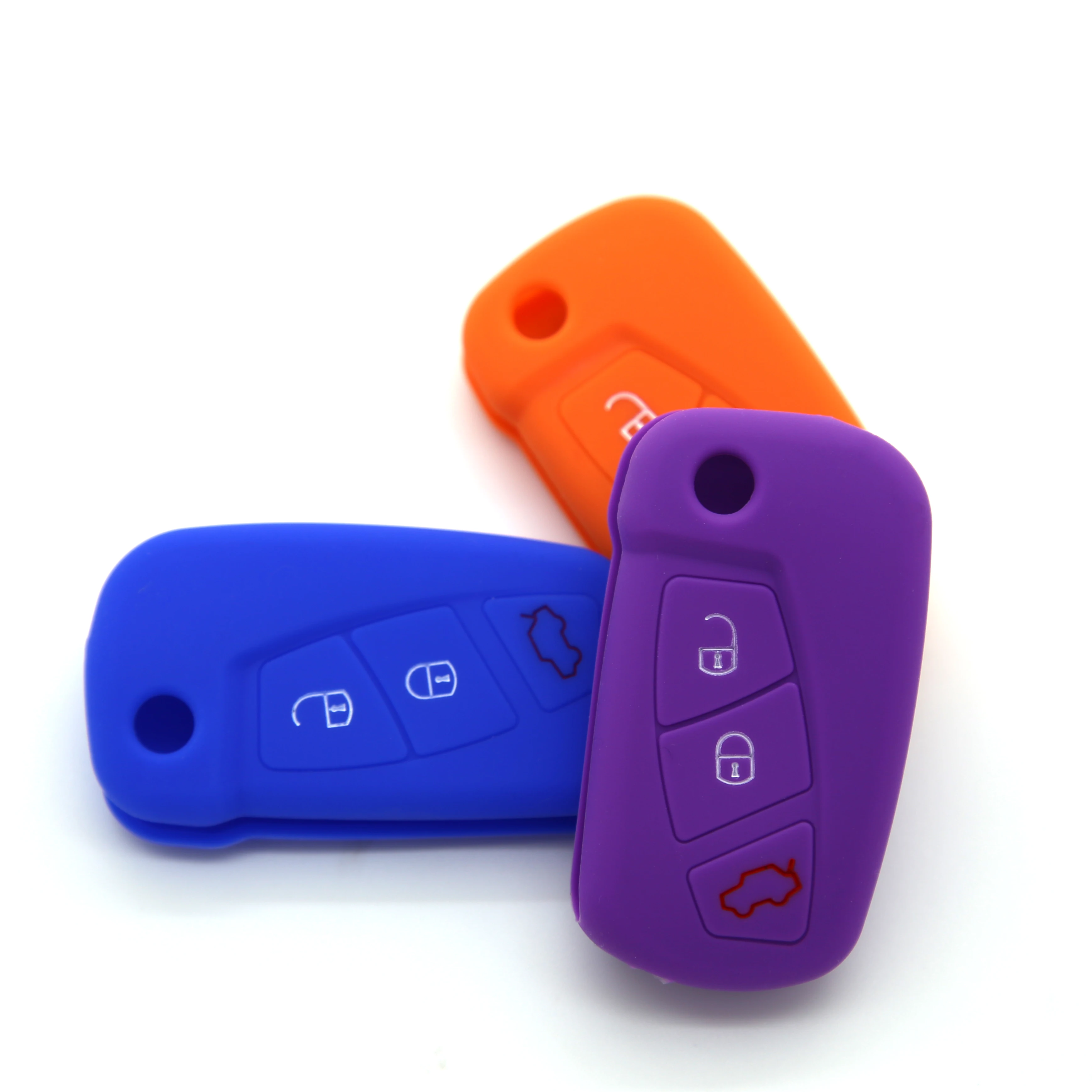 Универсальные автомобильные аксессуары силиконовые защитные чехлы для автомобильных ключей