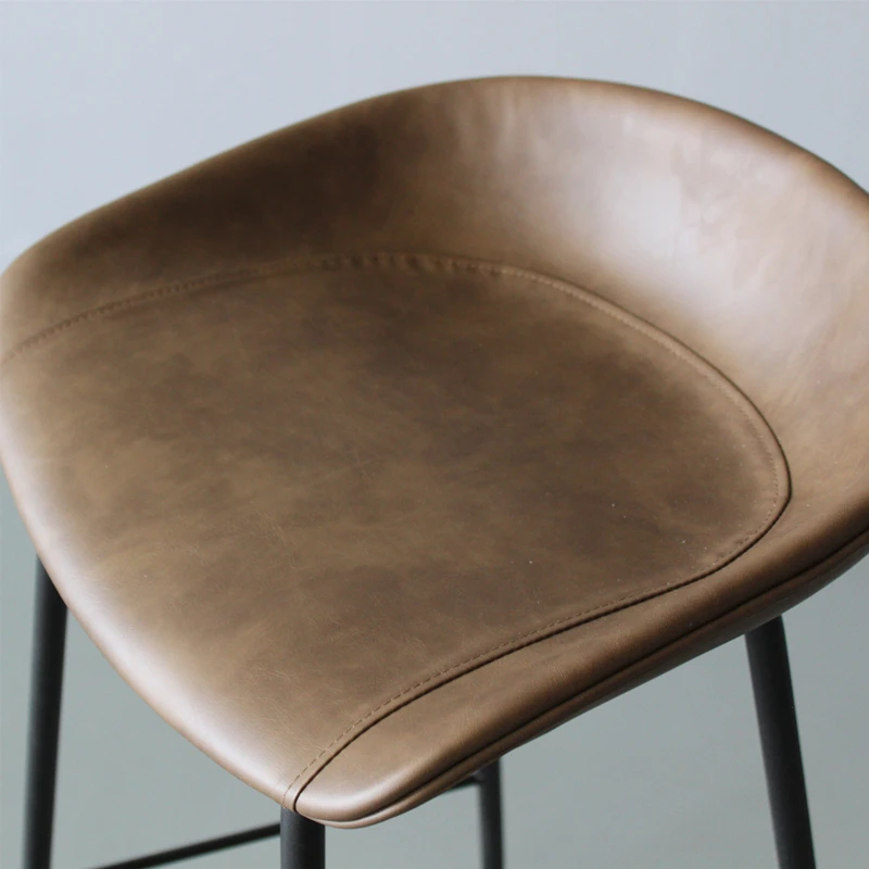 Барные стулья и столовые стулья для ресторана премиум-класса кожаные барные стулья