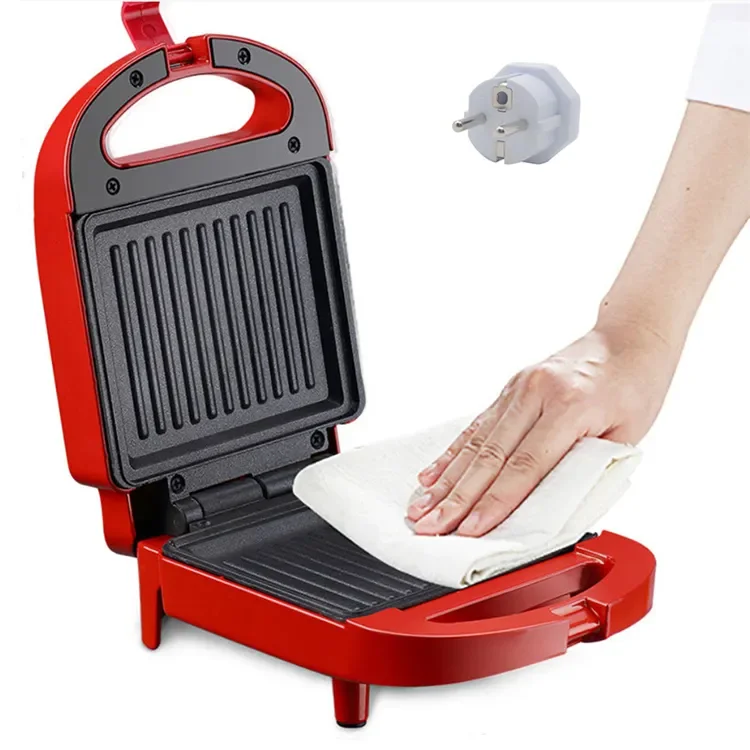 Multi-Function Electric Toaster Portable 220v Square Waffle Maker for Home Use Sandwich Maker