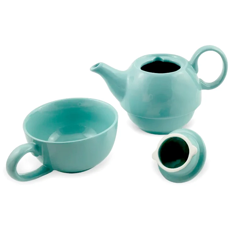 Ceramic tea pot with cup tea pot set  owl design mugs and tea pot set