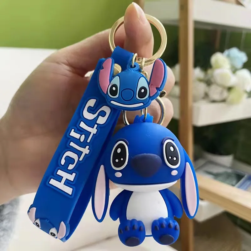 Cute Cartoon Stitch Keychain Mickey Minnie Keychain Accessories Wholesale Cute Mickey Keychain Wholesale