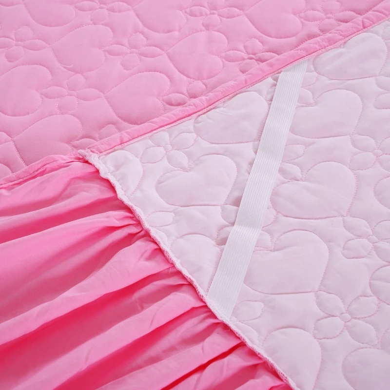 Reliable quality high grade new product princess style lace embroidery bed sets four seasons suitable bedding sets bed skirt