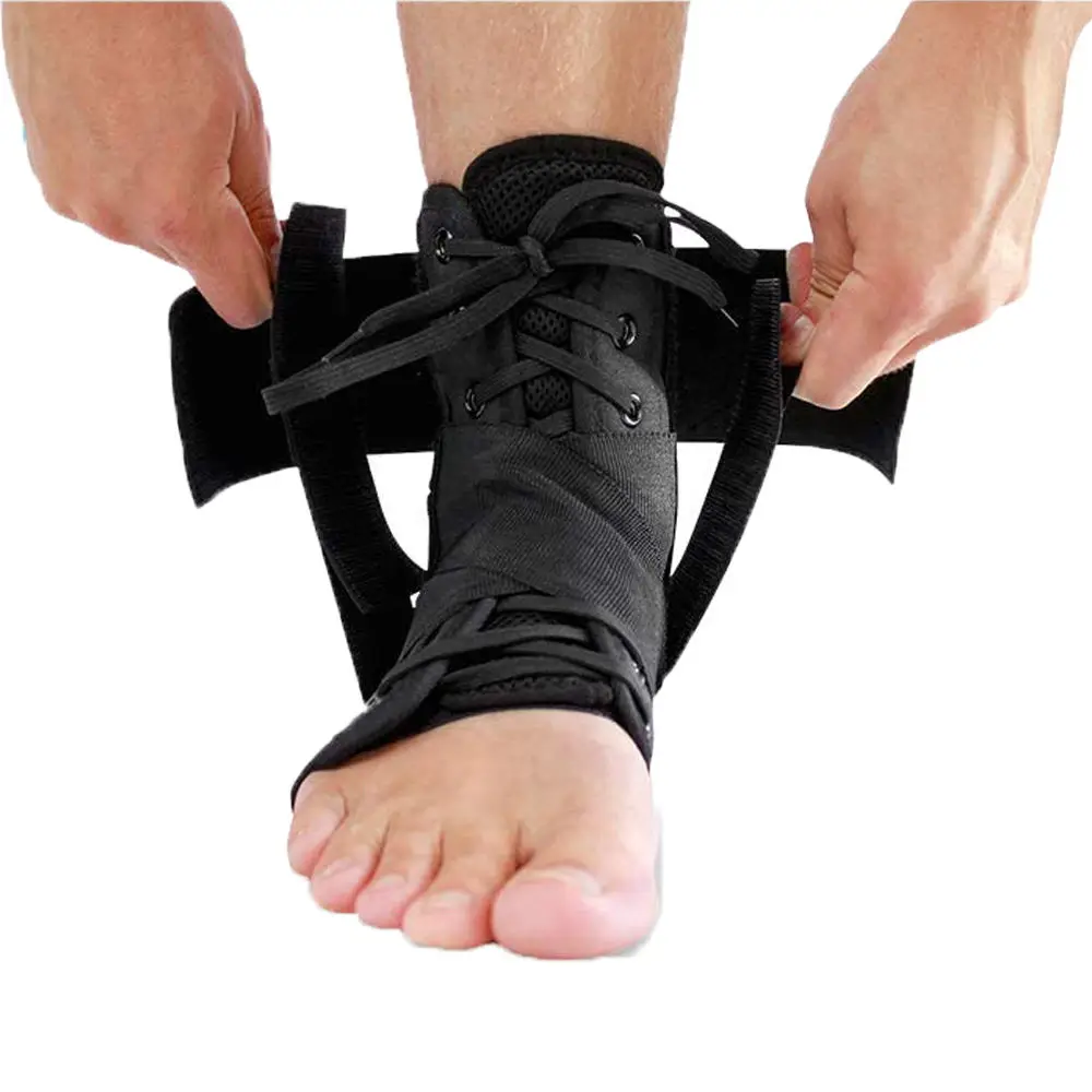 Adjustable Sport Ankle Brace Sleeve Support Protector Wrap Sleeve Basketball Walking Jogging Recovery Sprain Support Ankle Brace