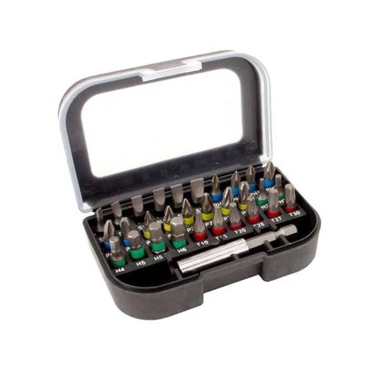Chrome Vanadium S2 Material 31 pcs Electric cr-v Screw Driver Bit Se