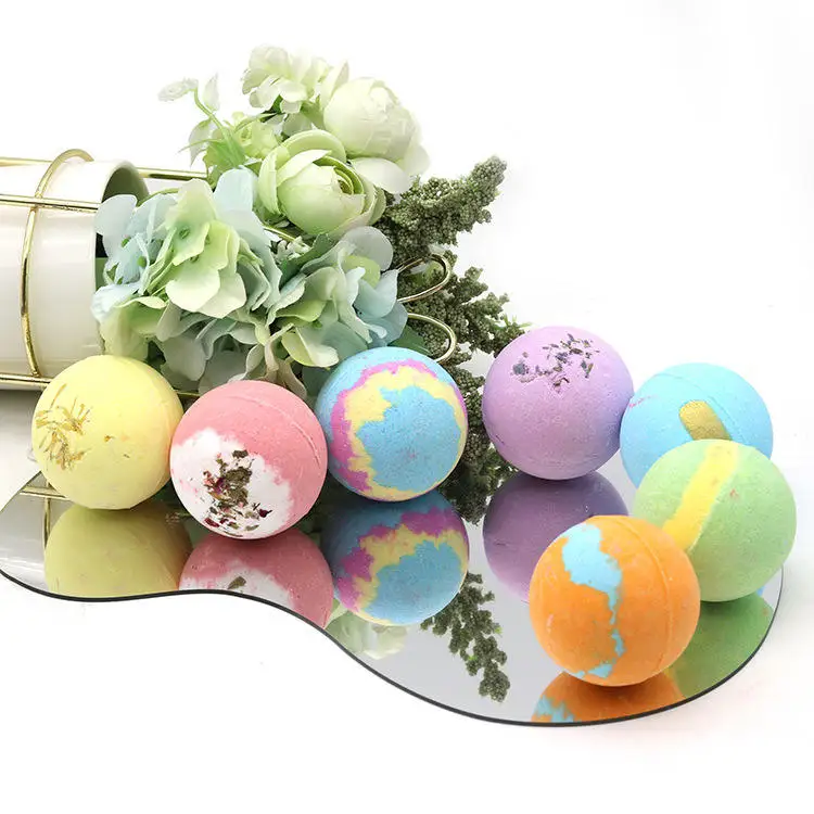 OEM Rich Bubble Bath Bombs Salt Balls for Relaxing Essential Oil Skin Care Fizzy Hemp Oil Bathbombs Relax SPA Shower Steamer