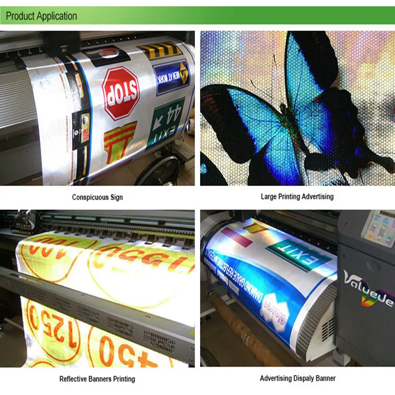 Honeycomb Printable PVC Non-adhesive Reflective Sheeting For Advertising