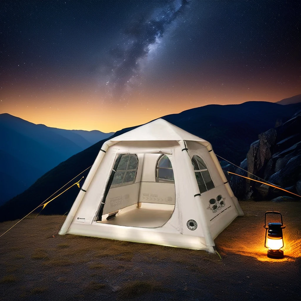 High Quality Nylon Oxford Inflatable Tent Best Price Waterproof PVC Air Pole Inflatable Tent Outdoor Inflatable Camping Tent