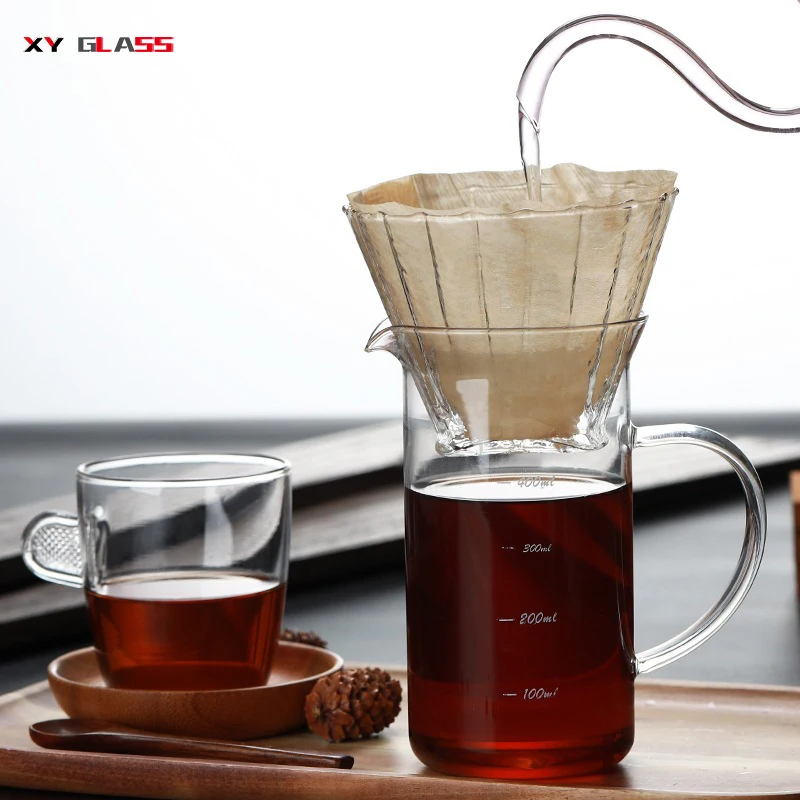brief design product personalized OEM portable drip thermal glass coffee maker pot