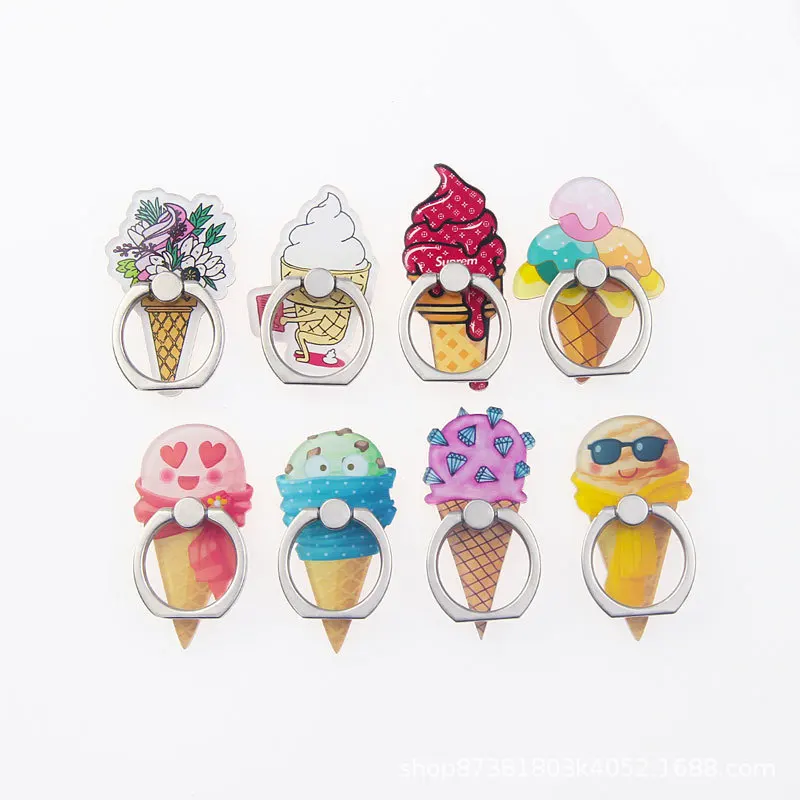 
Wholesaler cartoon acrylic material for iphone ring holder 