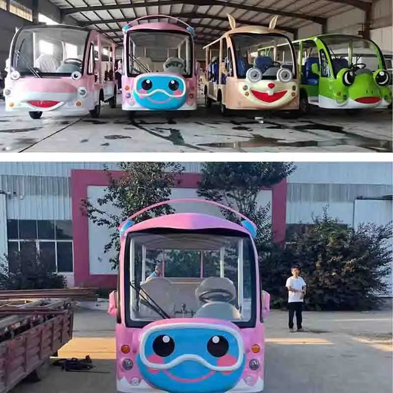 new 8-23 seats sightseeing bus car convertible electric sightseeing bus cartoon tourism sightseeing bus