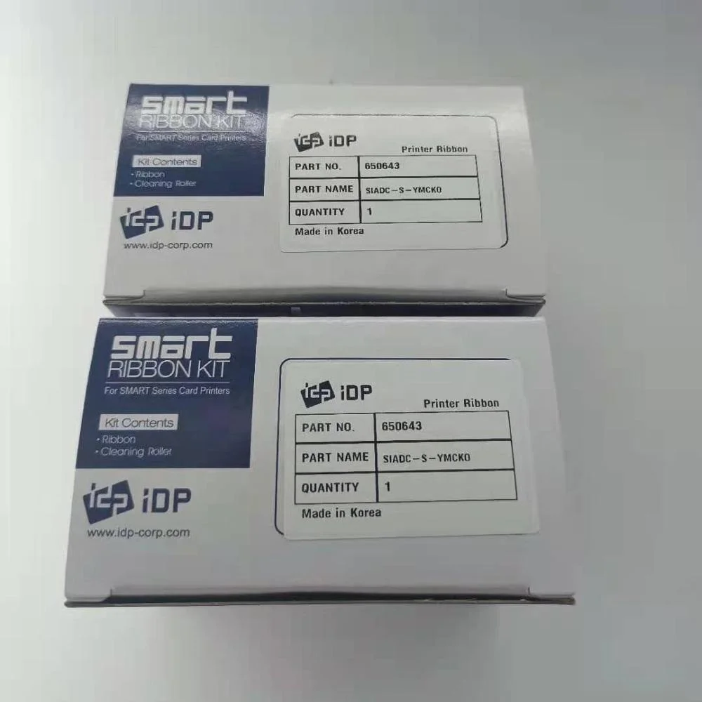Карта принтера оригинальная лента 650643 YMCKO комплект 250 печати для IDP Smart 50S 30S карточный