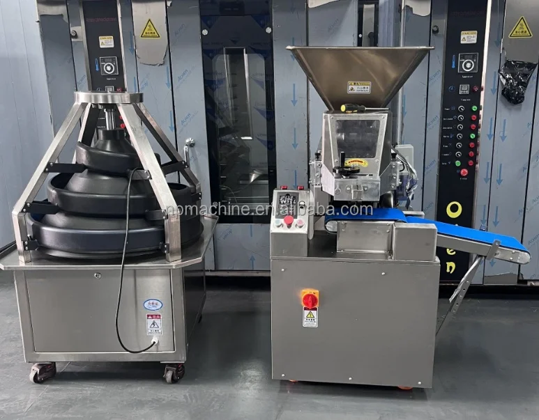 continuous bread dough dividing machine volumetric dough cutter dividers rounder machine round dough divider and rounder machine