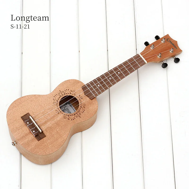 Soprano Ukulele 21 inch Beginner Ukulele With Okoume Wood Longteam S-11-21