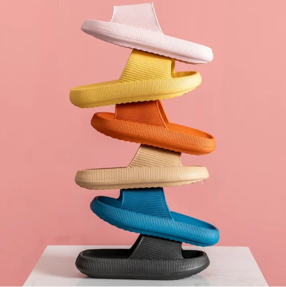 2021 Fashion Slippers Women Thick Platform Women Indoor Bathroom Slipper Soft EVA Anti-slip Home Floor Ladies Summer Shoes Men
