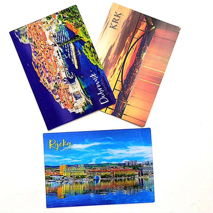 High quality promotional lenticular 3d fridge magnet tourism, 3d refrigerator magnet for tourist