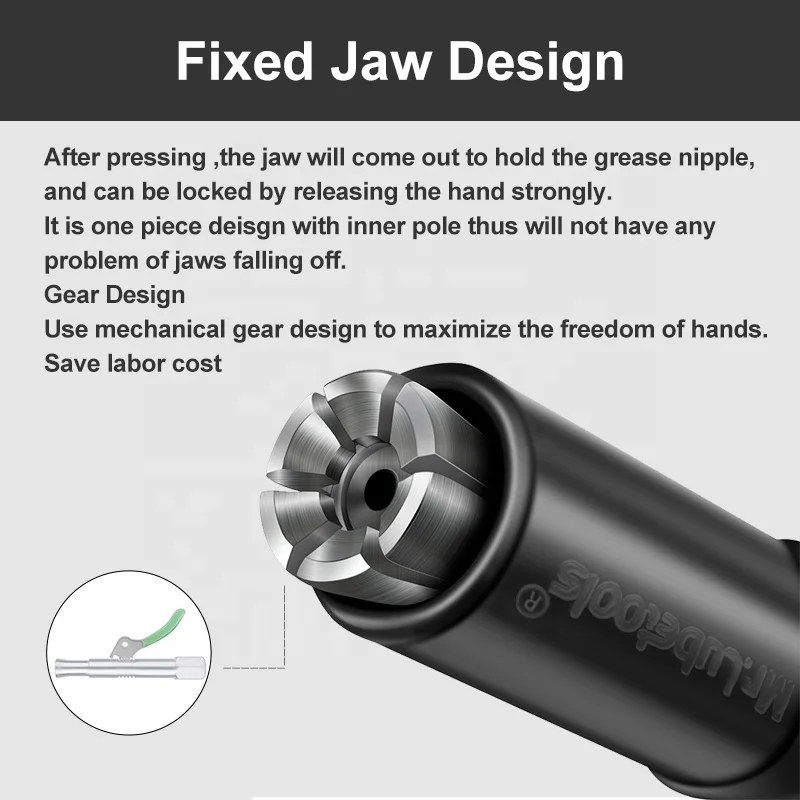 Double handle new quick release grease gun coupler pressure 10000psi