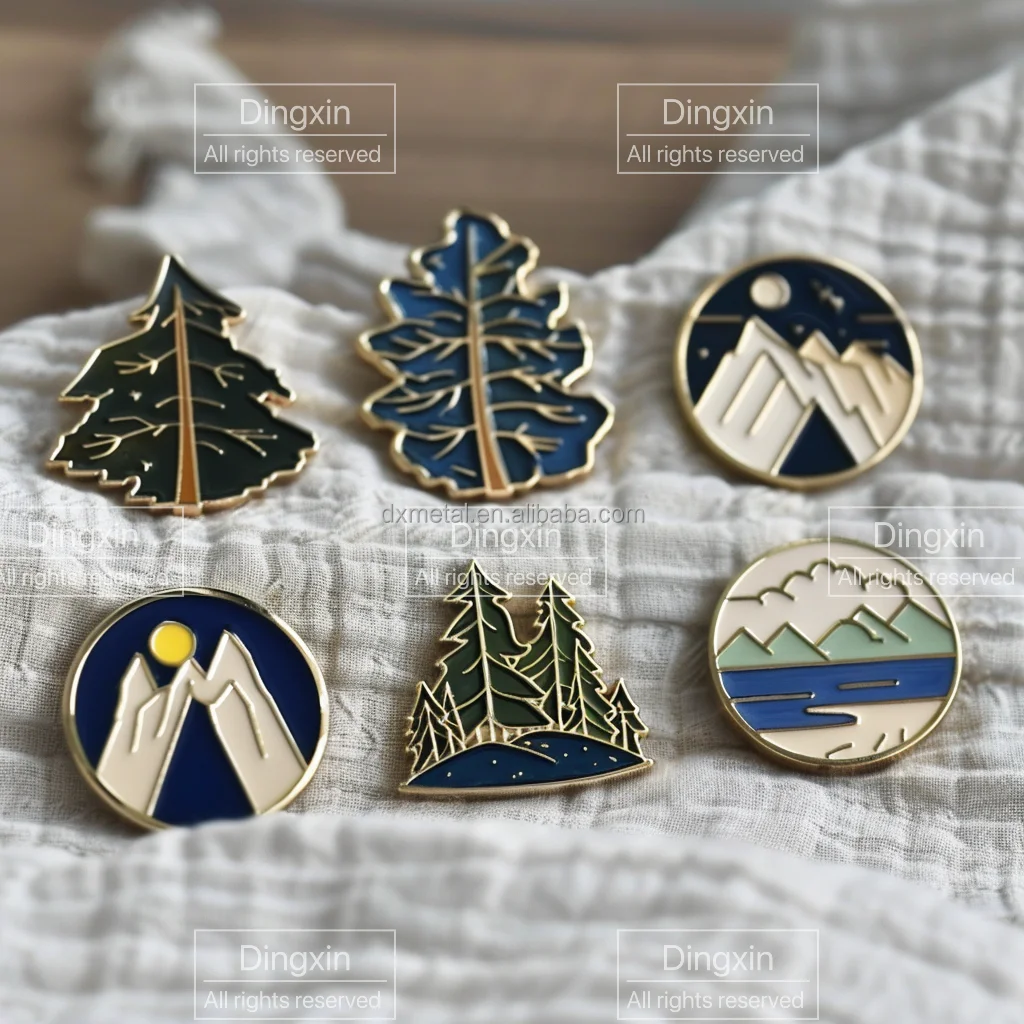 Customized Brooches Weather Forecast Pattern Badges Metal Pins Unique Styles For Brand Promotion Activity And Team Building
