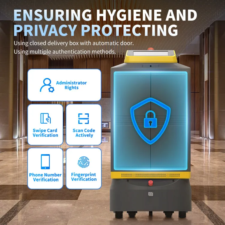 ELUEYES Shenzhen Reception Robot Self Service Information Catering Table Services Ai Hotel Service Hotel Room Robot Manufacturer