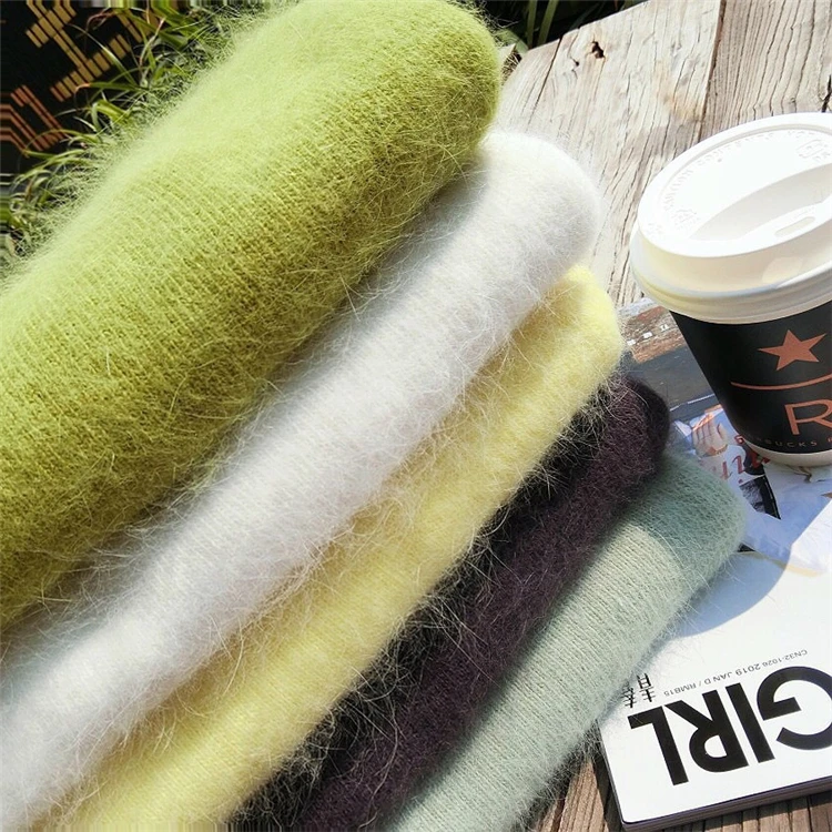 Mink Yarn Hand Knitting for Angora Wool Yarn Soft Long Hair Crochet Yarn Thread For Cardigan 50g/pcs