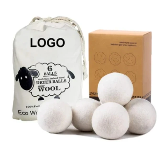 100% Pure New Zealand Organic Wool Balls Dryer Balls Washing Machine Accessory Reusable Washer Laundry Balls
