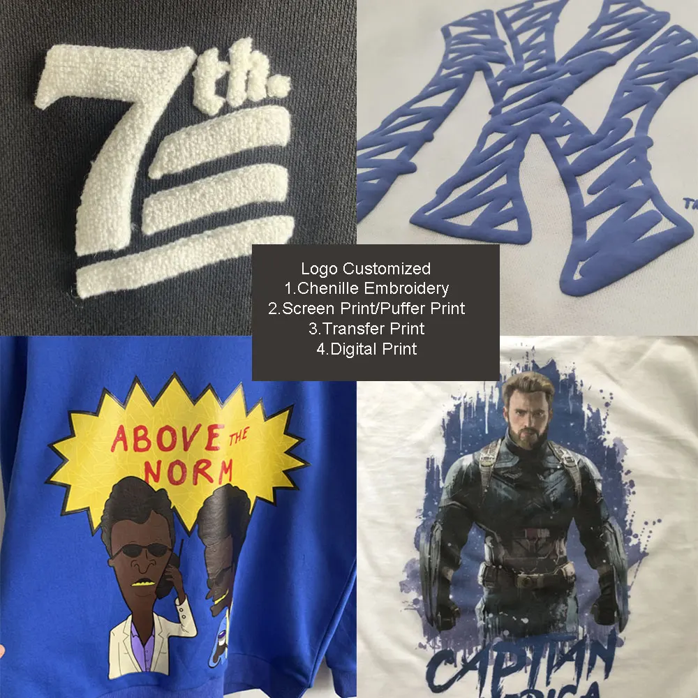 ELEVEN 100% Cotton High Quality Oversized Heavy Cotton Drop shoulder Crewneck Sweatshirt Custom Pullover Jumper