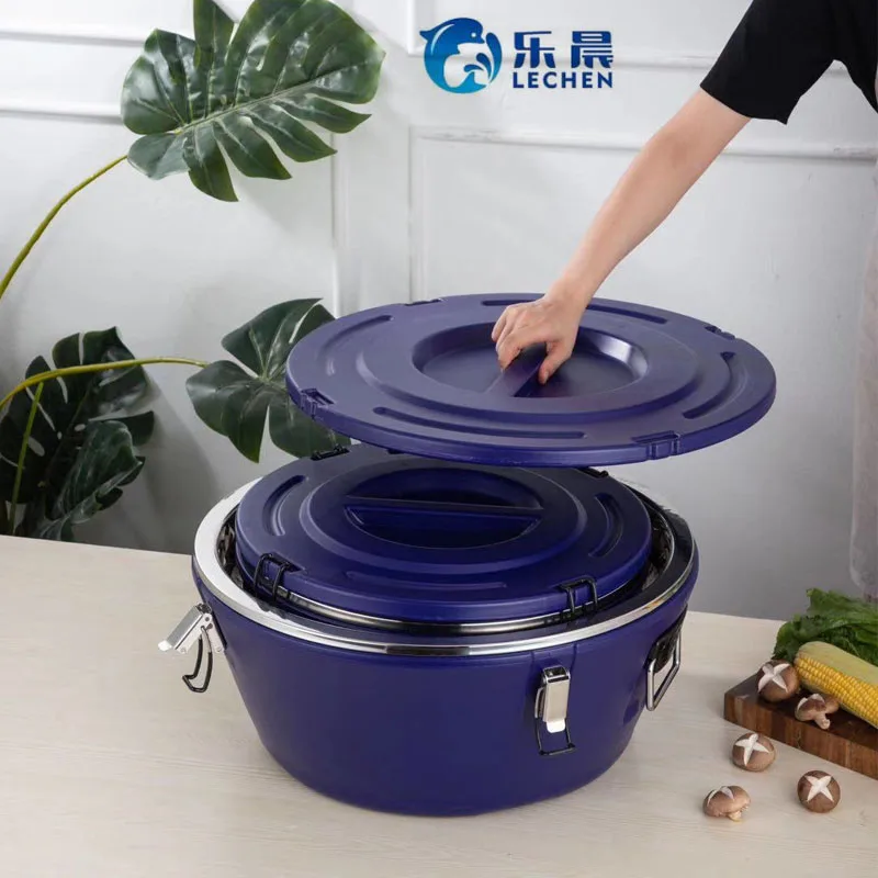 Hot box for food storage Food Warmer hotpot 3pcs set  15L/26L/36L Extra large double insulated bucket picnic ice cooler box