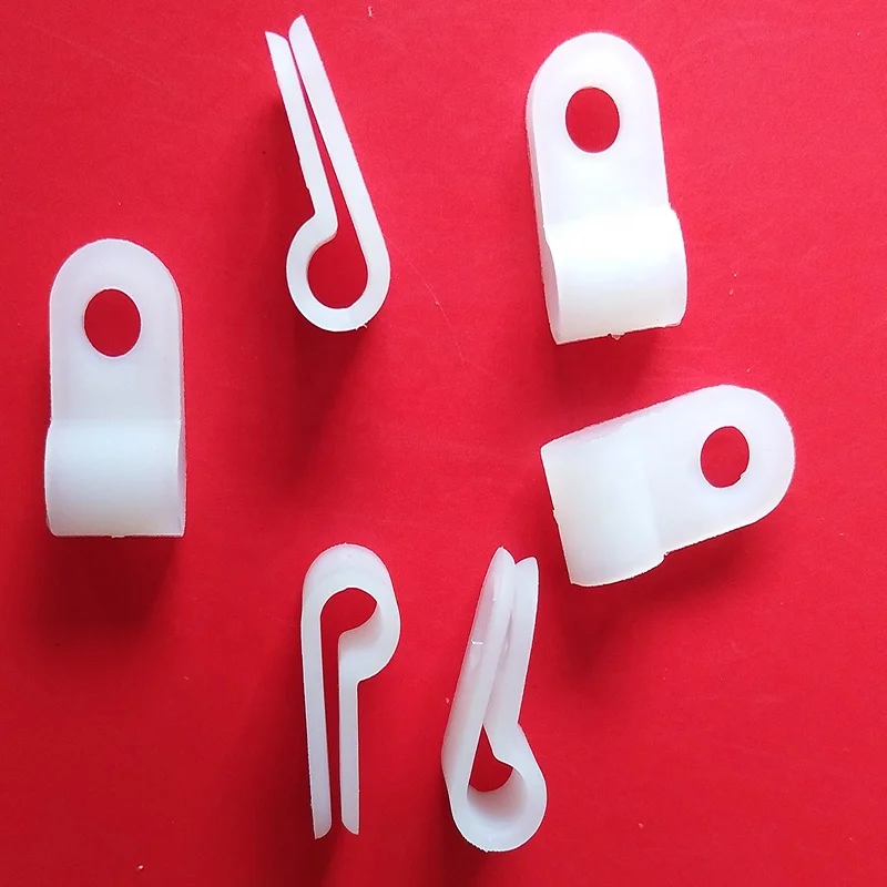 Nylon material with screw R type wire clips