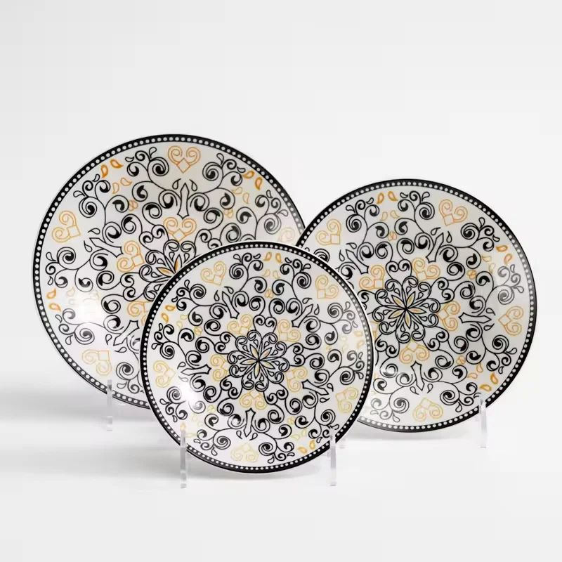 good price short delivery porcelain set customize size and design for home hotel and restaurant