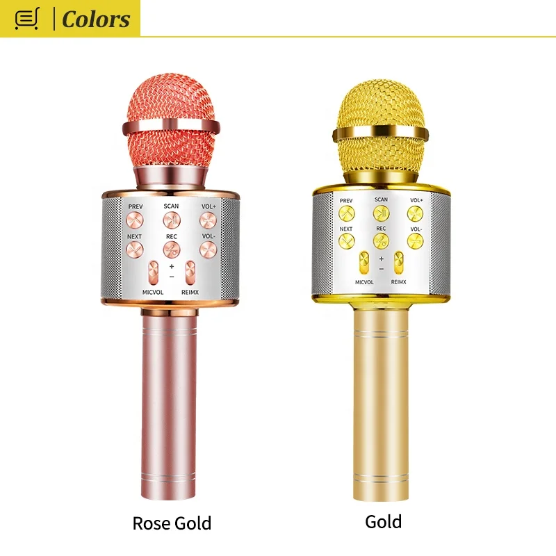 Bluetooth микрофон для караоке беспроводной Профессиональный динамик конденсаторный ручной микрофон радиомикрофон студийный записывающий микрофон