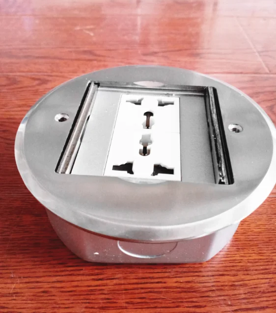 SA and india style pop up electrical outlet floor socket HGD-3F /factory promotion electric aluminum alloy cover floor box