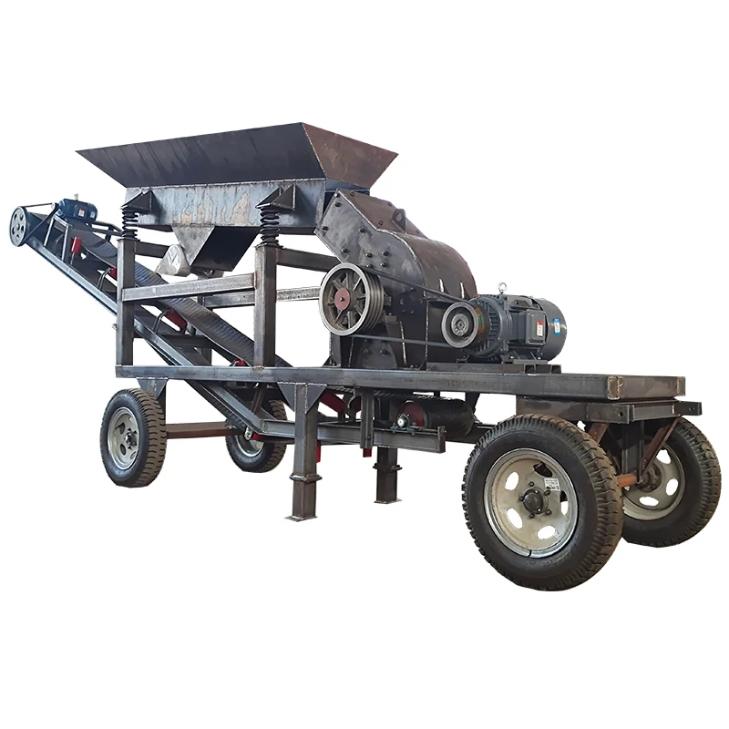 400*600Small sand making machine with diesel engine for power is not limited by the site power supply