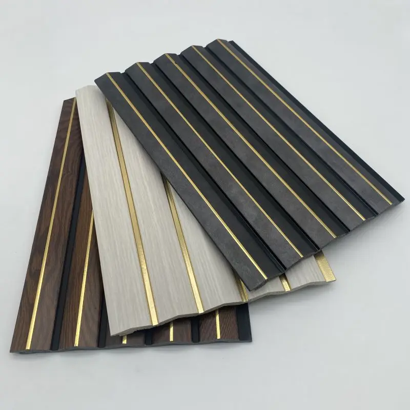 20mm Factory Waterproof Interior Charcoal Louver Panel Wall Cladding Ceiling  New  Interior Ps Wall Panels