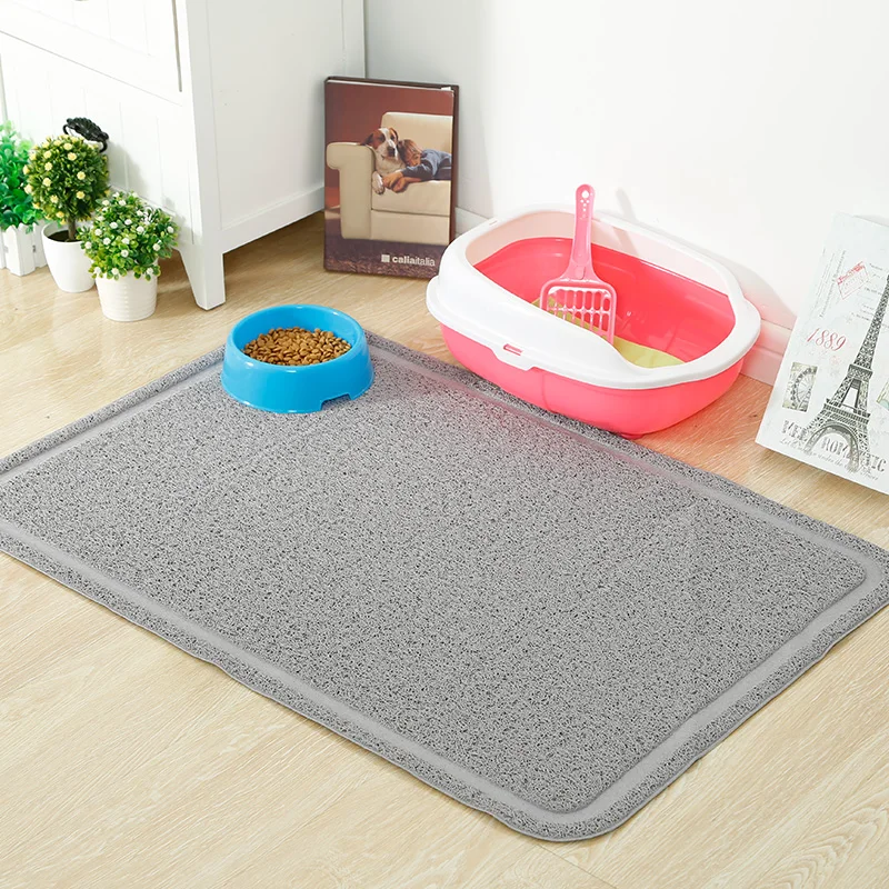
Custom waterproof mesh pet floor toilet trapper litter mat for cats 