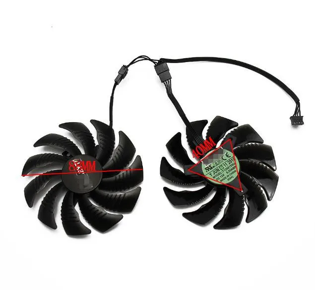 88MM T129215SU PLD09210S12HH Video Card Fan Cooler for GIGABYTE GTX 1050 1060 1070 Ti GV-RX570 580 AORUS RX 470 480 R9 380X Fan