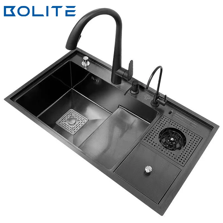 Thickened Stainless Steel Brushed 201 304 Kitchen Sink Household Hand Kitchen Sink